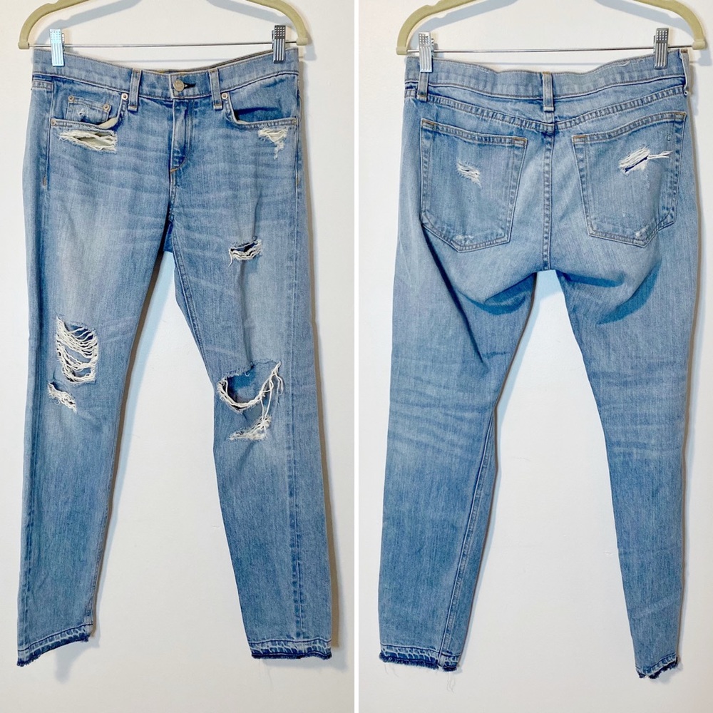 Rag & Bone Destroyed Boyfriend Jeans Milton